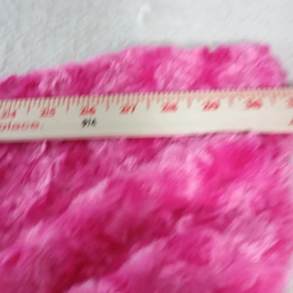 Hot Pink Rose Swirl Minky Plush Fabric 1/4 Yard x 60
